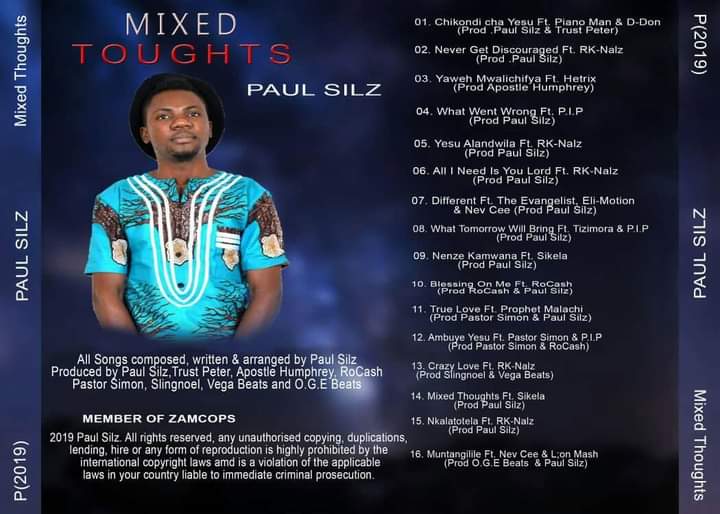 Paul Silz-Mixed Thoughts Track List
