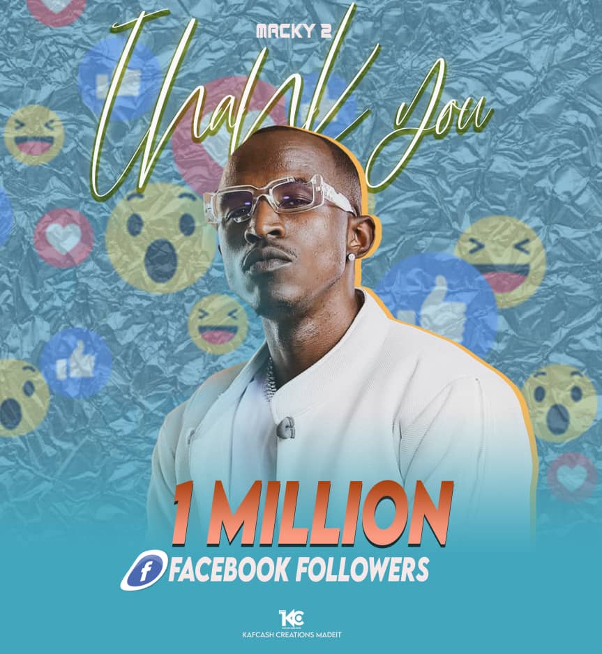 Macky2 Clocks 1 Million Followers On Facebook Macky2 Clocks 1 Million Followers On Facebook