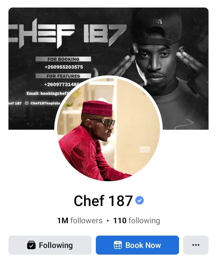 Chef 187 1M Followers Screenshot