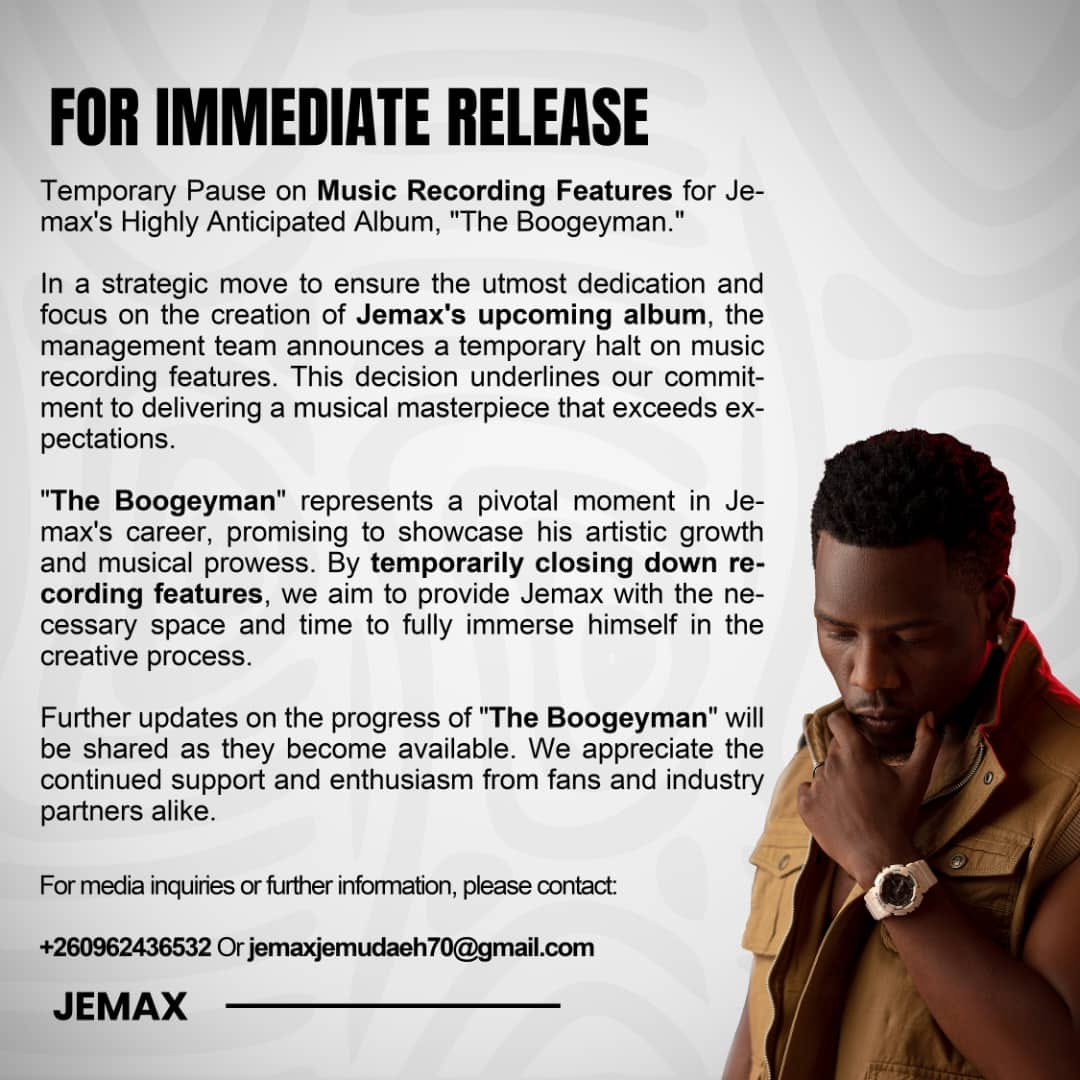 Jemax Takes a Break from Features to Focus on Debut Album The Boogyman Post